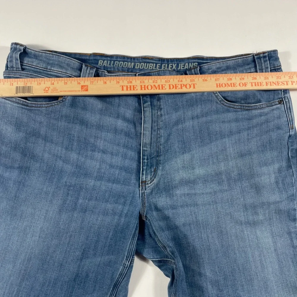 Duluth Trading Co Ballroom Double Flex Jeans Mens 44x30 Standard Fit Blue